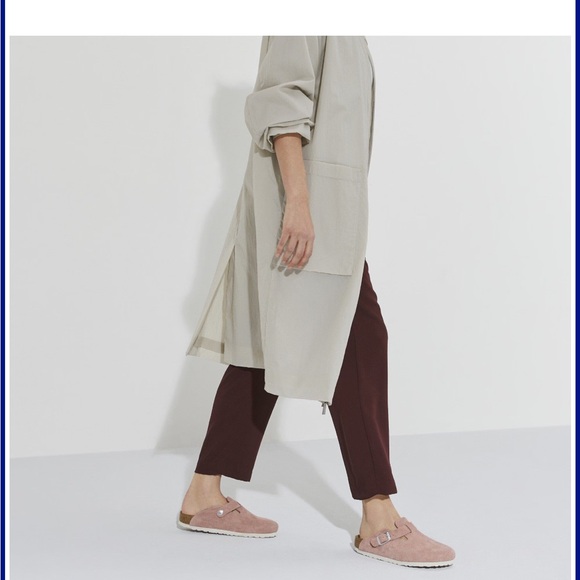 Birkenstock Pink Clay Suede Clog with Buckle— size 40 - Picture 5 of 7